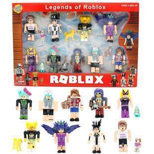 Roblox building block figurine with accessories comes in two color boxes, packaged in bags popular