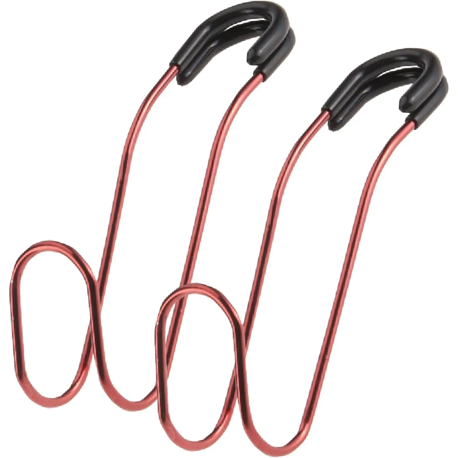 Carbon Steel Heavy-Duty Car Headrest Bag Hooks - Contoured Shape Loop-Based Open-Loop Unbreakable Hooks, Large 2-Pack for Purse, Backpack, 40 lbs Max Load, Secure Headrest Post Attachment, Purse Support