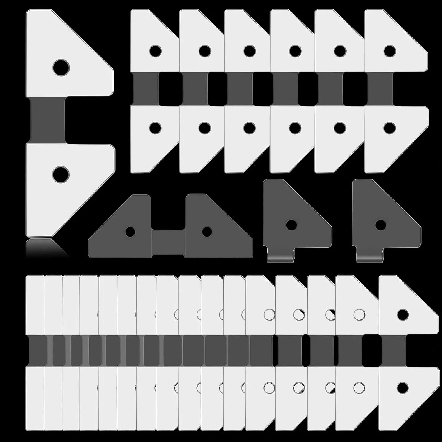 30 count Banner Grommet Tabs Adhesive Grommet Alternative for Banners Banner Hanger Clips for Posters and Banners, 5.5 x 2.1 inches