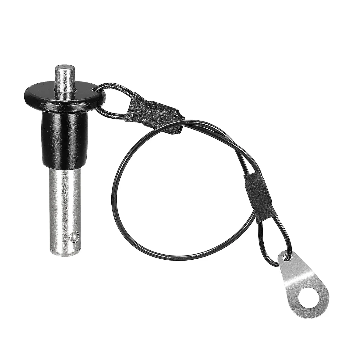 304 Stainless Steel Ball Lock Pins - Push Button Quick Release Pins with 24cm Wire Loop, High-Precision Adjusting, Elegant Appearance for Aviation Manufacturing (8mm-16mm Sizes)