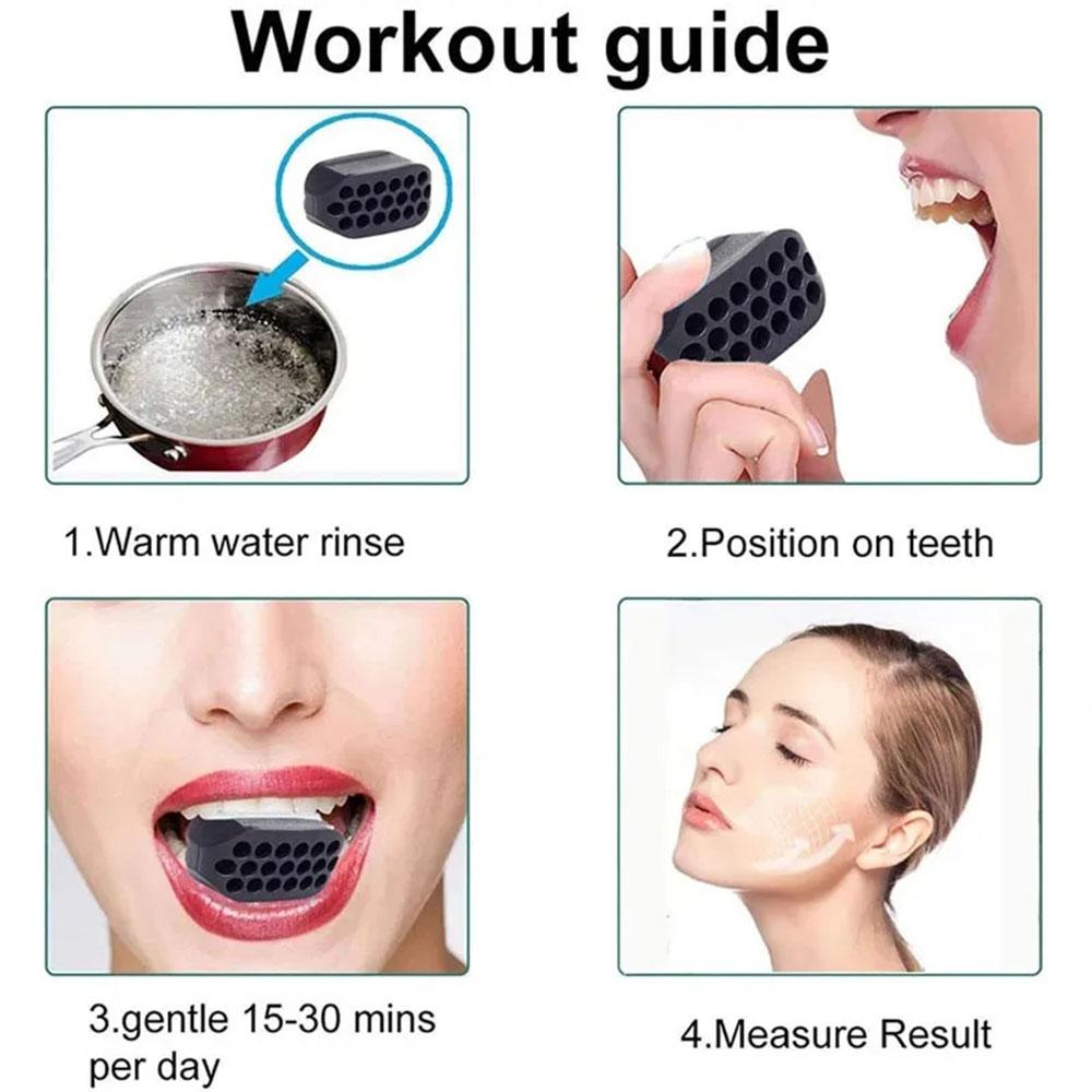 6-Count/Box Silicone Jawline Trainer Multi-Pack - 6 Jawline Exercisers, 39g Lightweight, Compact & Portable Facial Exerciser, Durable & Maintenance-Friendly Jaw Muscle Enhancement Tool for Boxing & Martial Arts