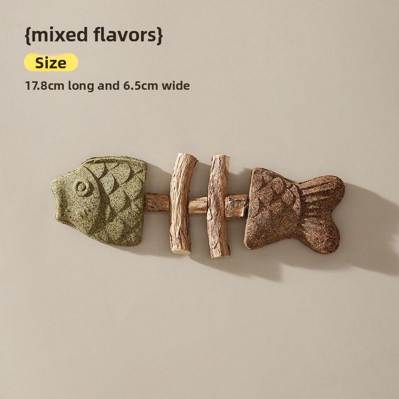 Silvervine & Catnip Fish Toy for Cats - Realistic Plush Kicker with Dental Cleaning Texture - Chewable & Huggable Pet Toy - Stress Relief & Active Play