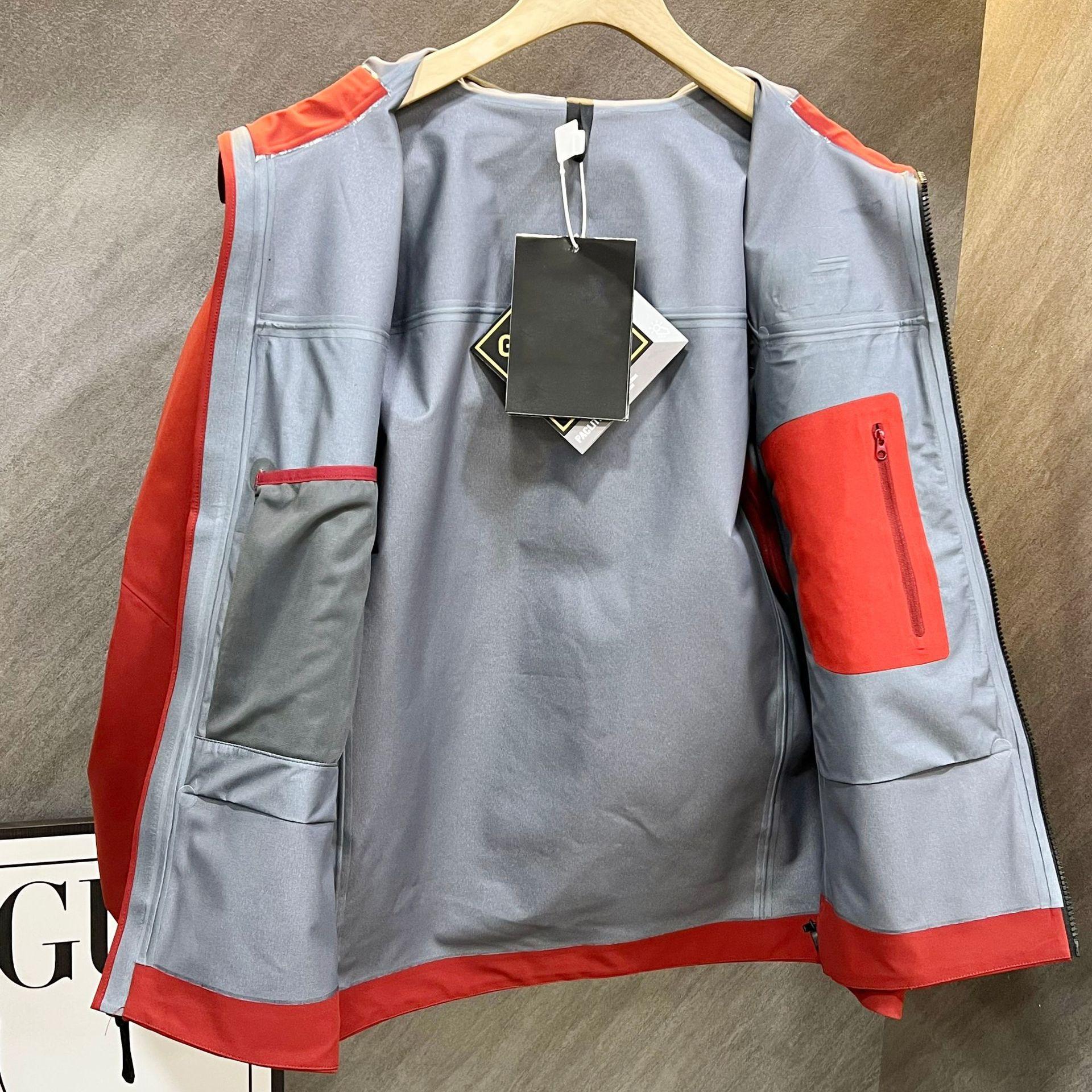 Men's and women's outdoor hardshell windproof and waterproof jacket, with down lining, workwear