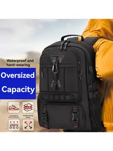 Large Capacity 60L/80L Expandable Travel Backpack, Independent Shoe Compartment, 17 Inch Laptop Bag, Ideal for Business Camping Hiking