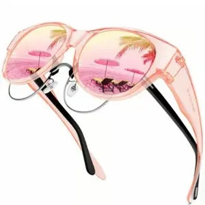 2026 New Arrival Tortoiseshell Polarized Sunglasses, UV400 Full Sun Protection, Wearable Over Prescription Glasses, Retro Stylish Frame Design, Anti-Glare Polarized Lens, Casual Outdoor Daily Fashion Eyewear
