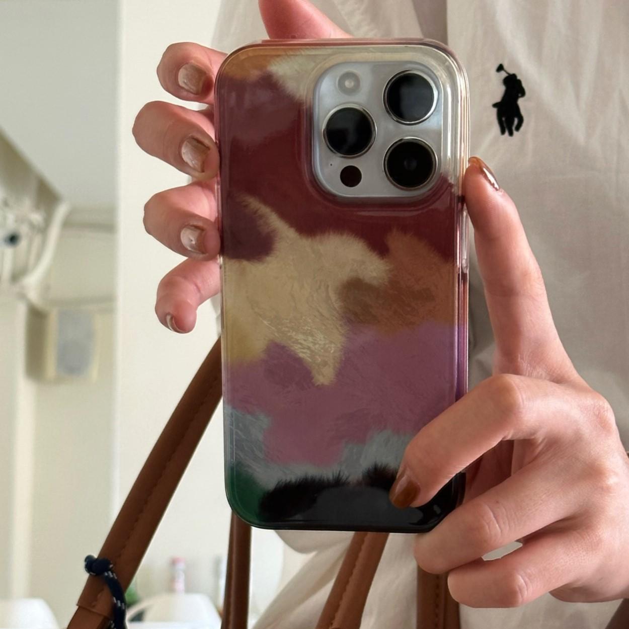 Abstract Marble Pattern Phone Case, Fashionable Phone Protective Cover, Phone Accessories Compatible with iPhone17 16 15 14 13 12 11Pro/Pro Max