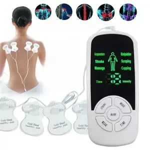 TENS Unit Muscle Massager Portable Electric Pulse Pain Relief Machine| 6 Massage Modes Adjustable Intensity & Timer Long Lasting Rechargeable EMS Massager for Back Neck Shoulder Leg Soreness Recovery