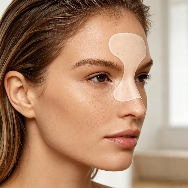 Facial Beauty Patch, Transparent Silicone Sheet Mask, Reusable & Washable, Suitable for Home Use, Simple Application, 1-2 Pieces