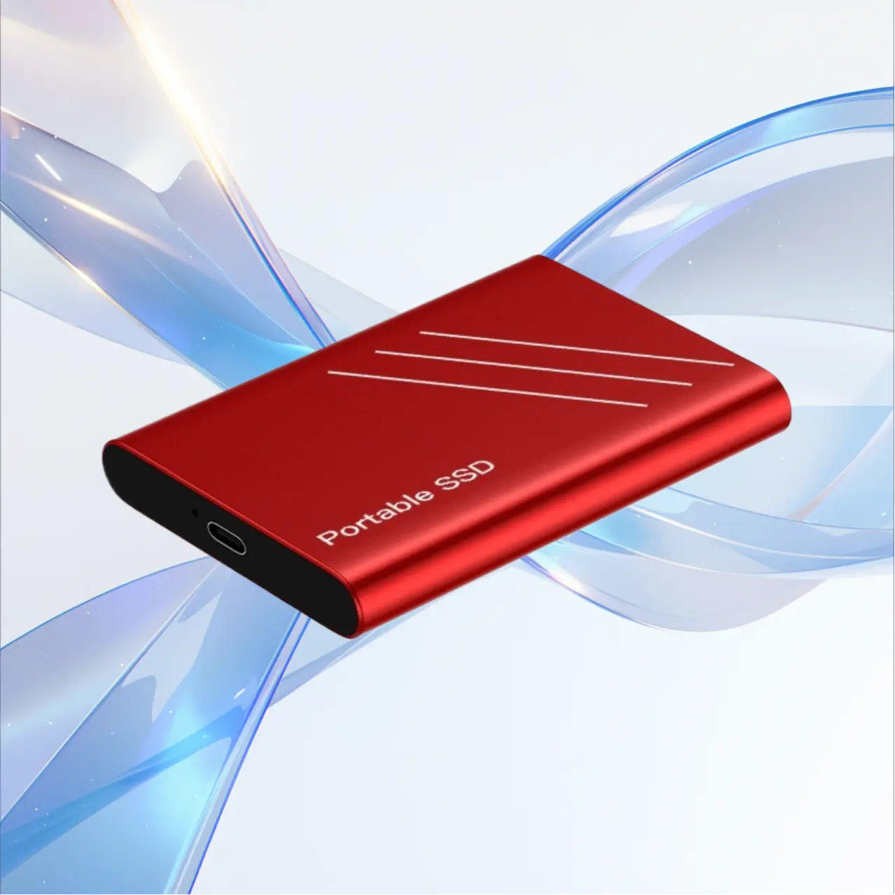 Slim Metal Casing Portable External SSD, USB3.1 High-Speed Large Capacity Storage Drive, 1TB/2TB/4TB Expandable Options (Computers & Office Data Storage Hard Drive)