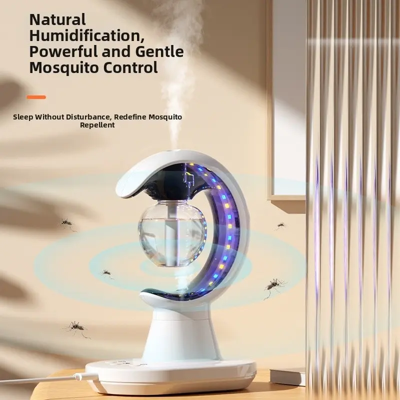 The 2026 new three-in-one Air Humidifier is suitable for use in bedrooms, offices, living rooms and other places. It comes with an LED light and mosquito repellent liquid.
