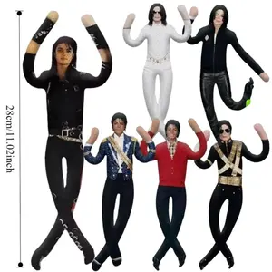 New Style  Michael Jackson Plush Doll Stuffed Figure Adjustable Articulated Joint Cosplay Prop Room Decor Gift