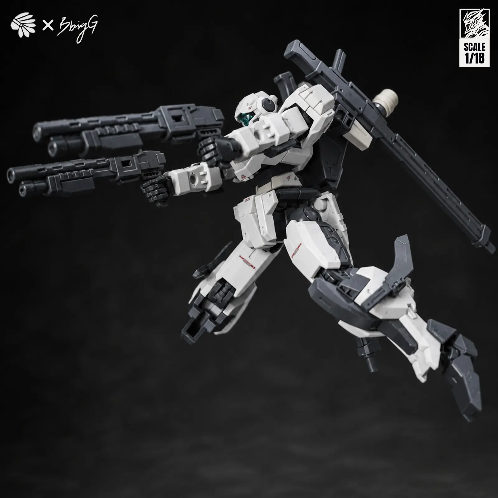 1/144 Scale Sci-Fi Mecha Model Kit, Highly Movable Robot Collectible, Includes Full Gear Backpack and Replacement Parts, Durable Joint Design