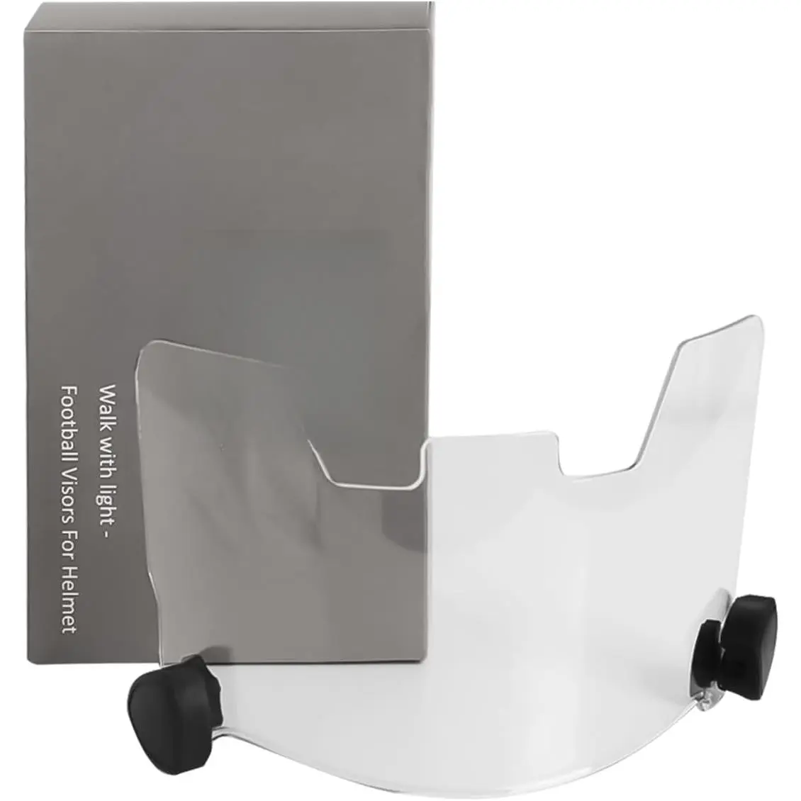 Football Visor Helmet Clear Visor, Scratch Resistant, UV Block, Anti-Fog, Anti-Cracking.Fits Youth and Adult Football Helmets.