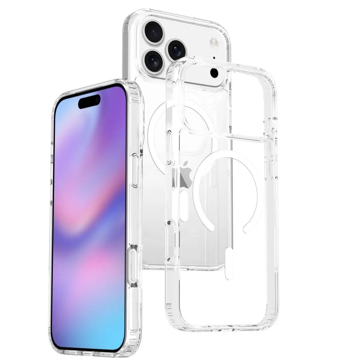 MagSafe Compatible Clear Magnetic Case for iPhone 17 Pro Max - Anti-Yellowing, 10FT Military-Grade Shockproof Protection, Slim Bumper Design |   Compatible with iPhone 11/12/13/14/15 Pro/16 Pro Max/17 Pro/17 Air