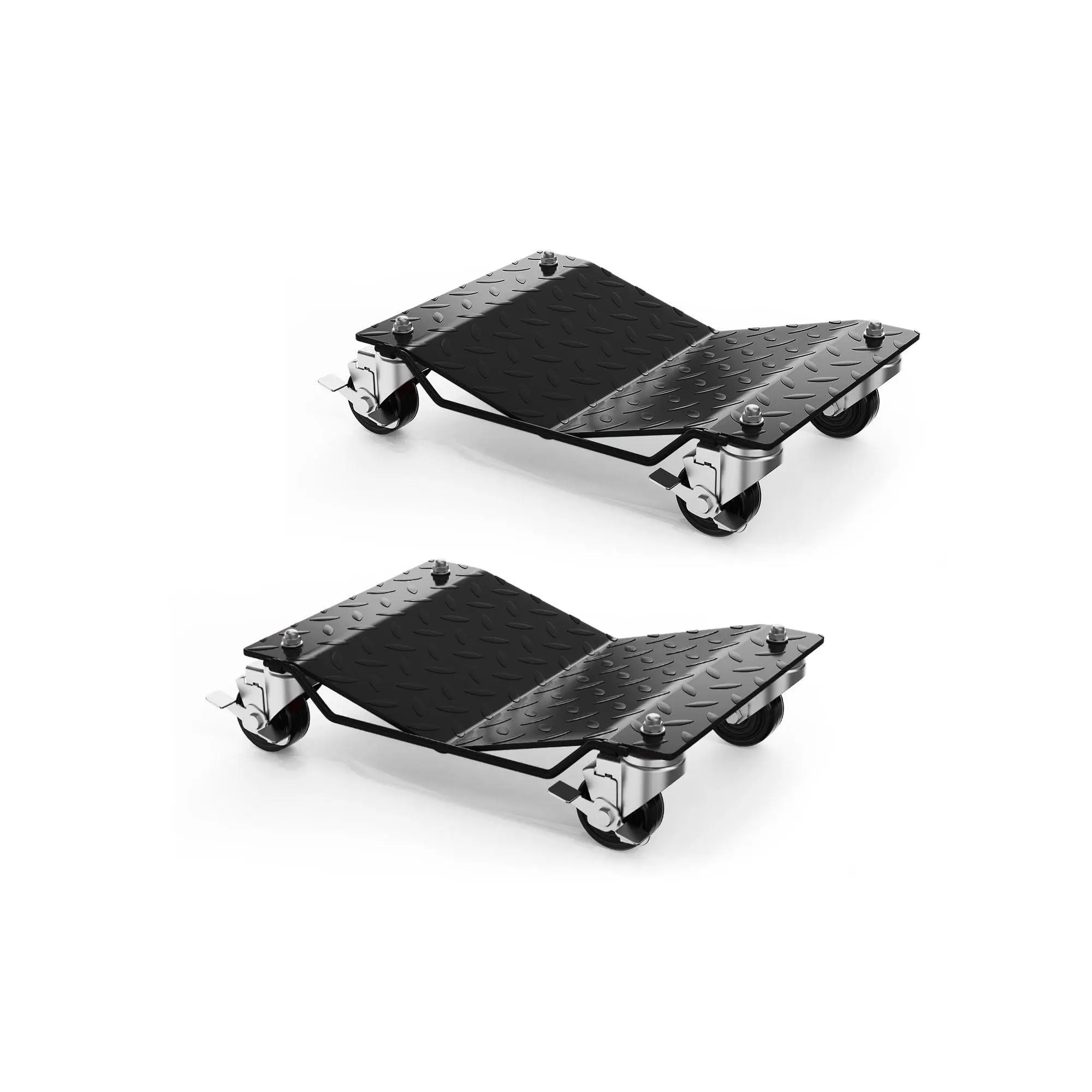 Car Wheel Dolly, 3000 Lbs/1361 Kg Car Moving Cart with Brakes, Set of 2 Piece, Heavy-Duty Vehicle Dolly, Moving Cars, Trucks, Trailers, Motorcycles, and Boats