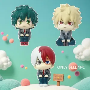 My Hero Academia Figure Set, Izuku Midoriya, Katsuki Bakugo, Shoto Todoroki, Anime PVC Statue, Collectible Model, Gift Item