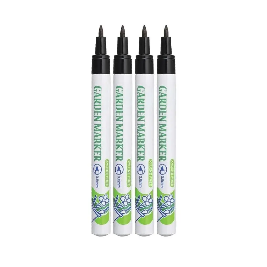 4-Pack Garden Markers, Outdoor Mark Tools, Waterproof, Quick-Dry Ink for Outside Use