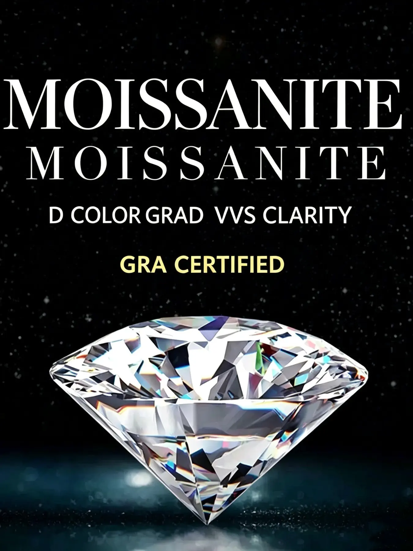 D Color Vvs1 One Carat Moissanite Raw Stone, 6.5mm Round Cut, Handmade Jewelry Making Kit, Perfect for Wedding Accessories