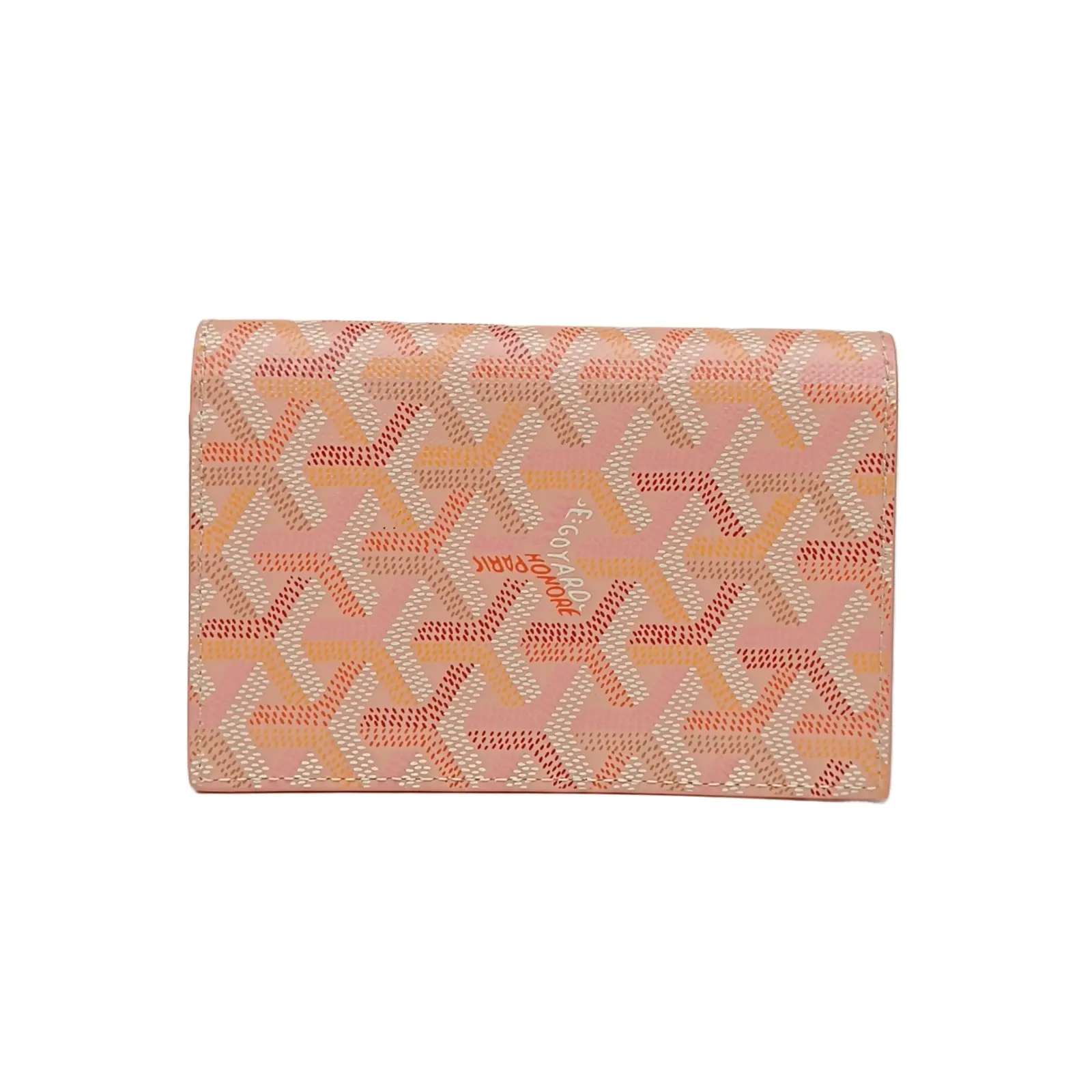 Pre-owned Goyard alea Pink PVC Monogram Passport Holder P216955112