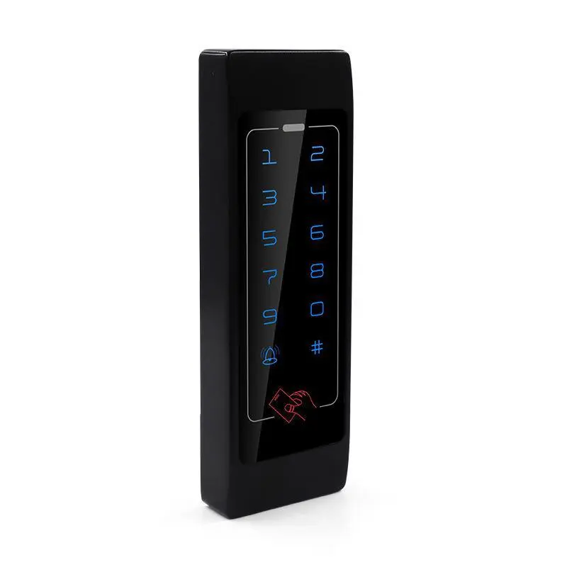 Waterproof Metal Touch Access Controller with Metal Casing, Smooth Surface, Built-in Dual ID/IC Card Reading & Card + Password Function, 20*4cm Anti Aging Office Equipment Part for Office Projects & Intelligent Electronic Door Security Systems, Dual Card,