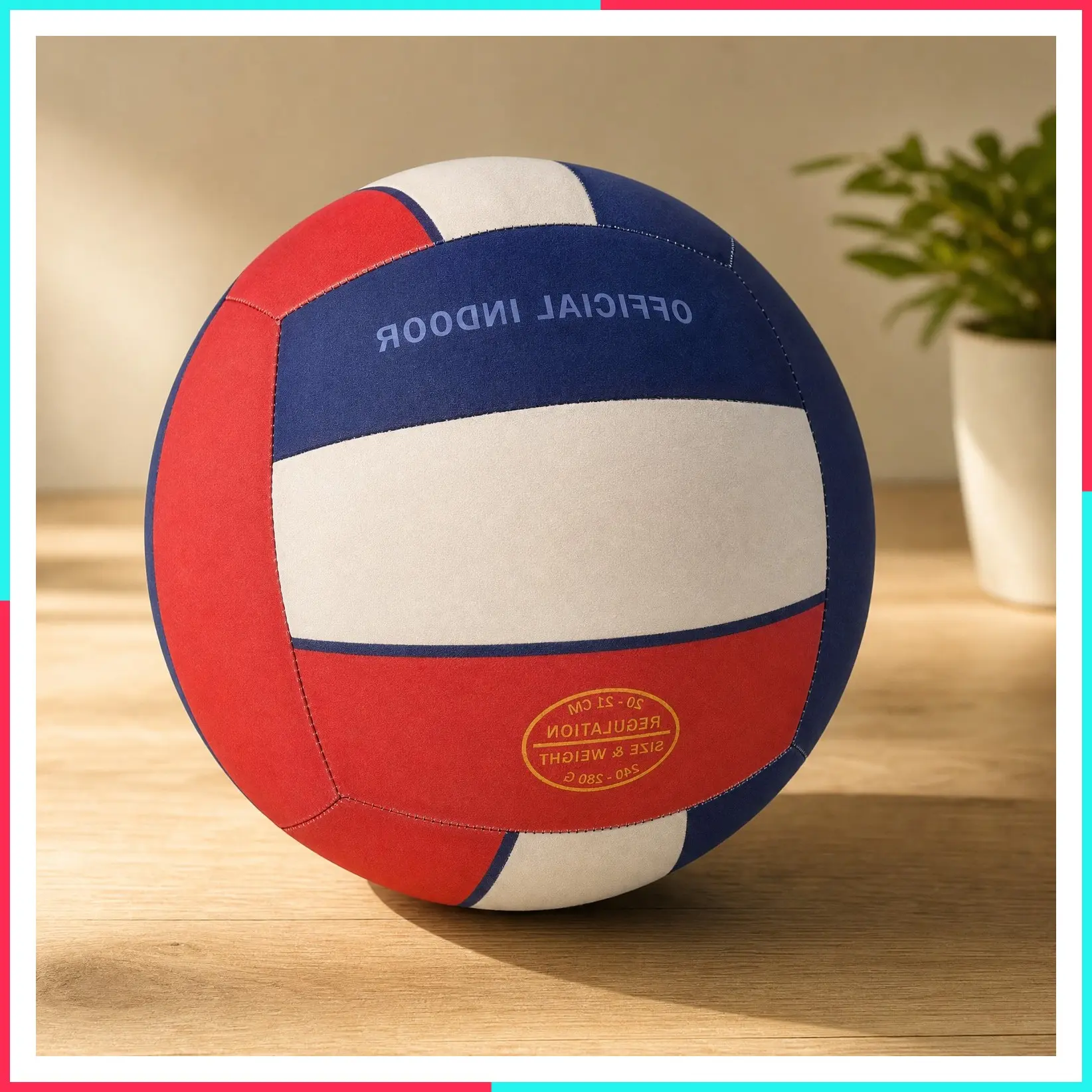 Soft Foam Volleyball - Silent, No-Deflate, Durable Indoor Training Ball for Games & Practice - Gentle on Arms, Safe for Home