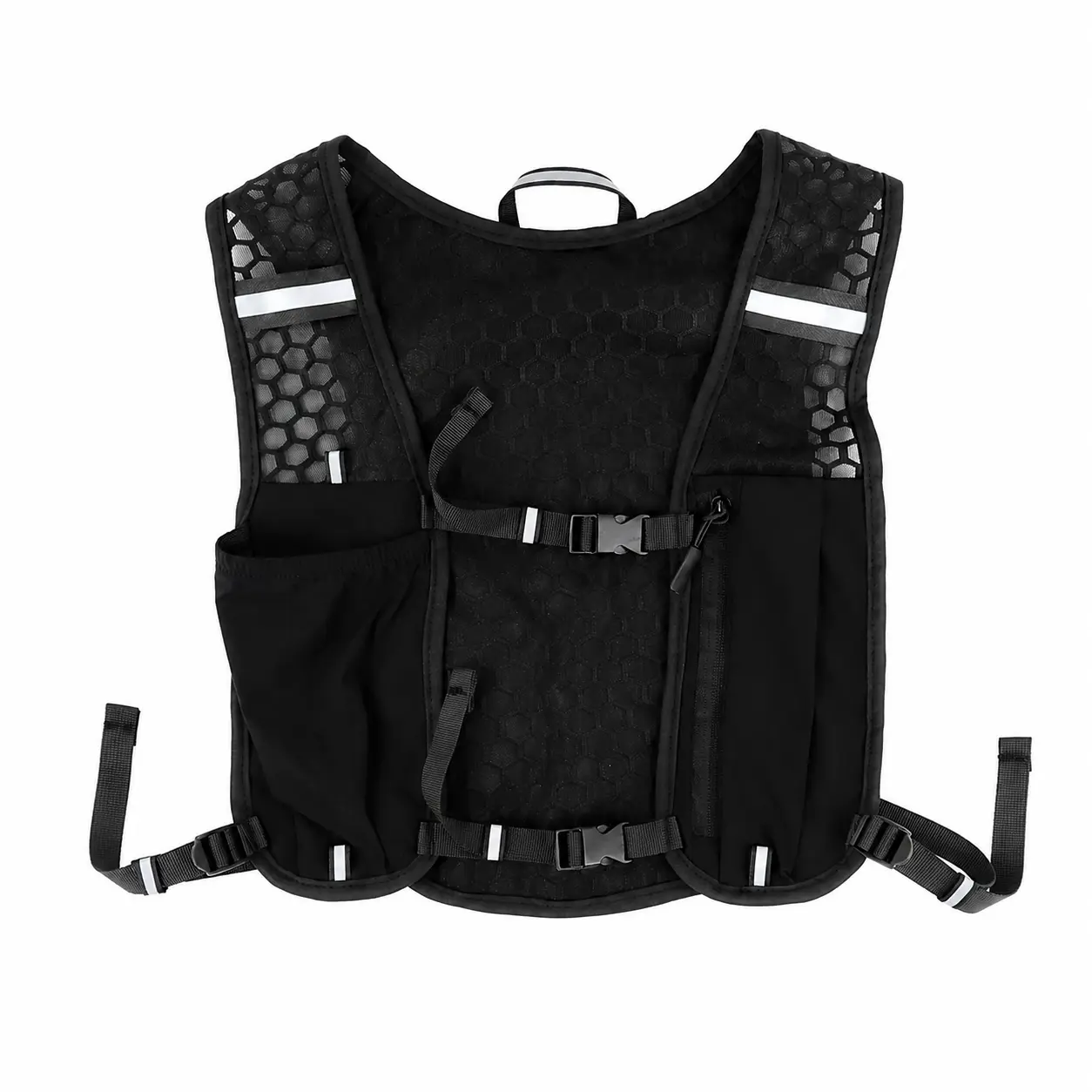 Lightweight Breathable Summer Sports Vest with Integrated Hydration Bladder for Cycling, Running, Hiking, Trail Running, and Off-Road Endurance Activities – Adjustable Fit, Ventilated Mesh Back Panel, Reflective Safety Details
