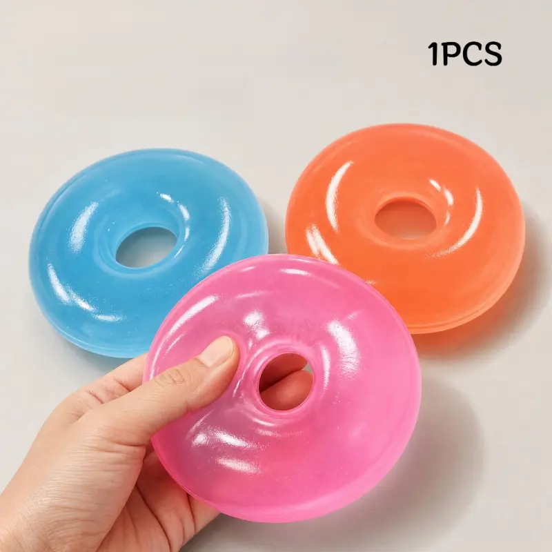 Novelty Squishy Donut Stress Relief Toy Stress Reliever Fidget Squeeze Sensory Toys Slow Rebound Anti Anxiety Toys for Kids Adults Kawaii Squishies