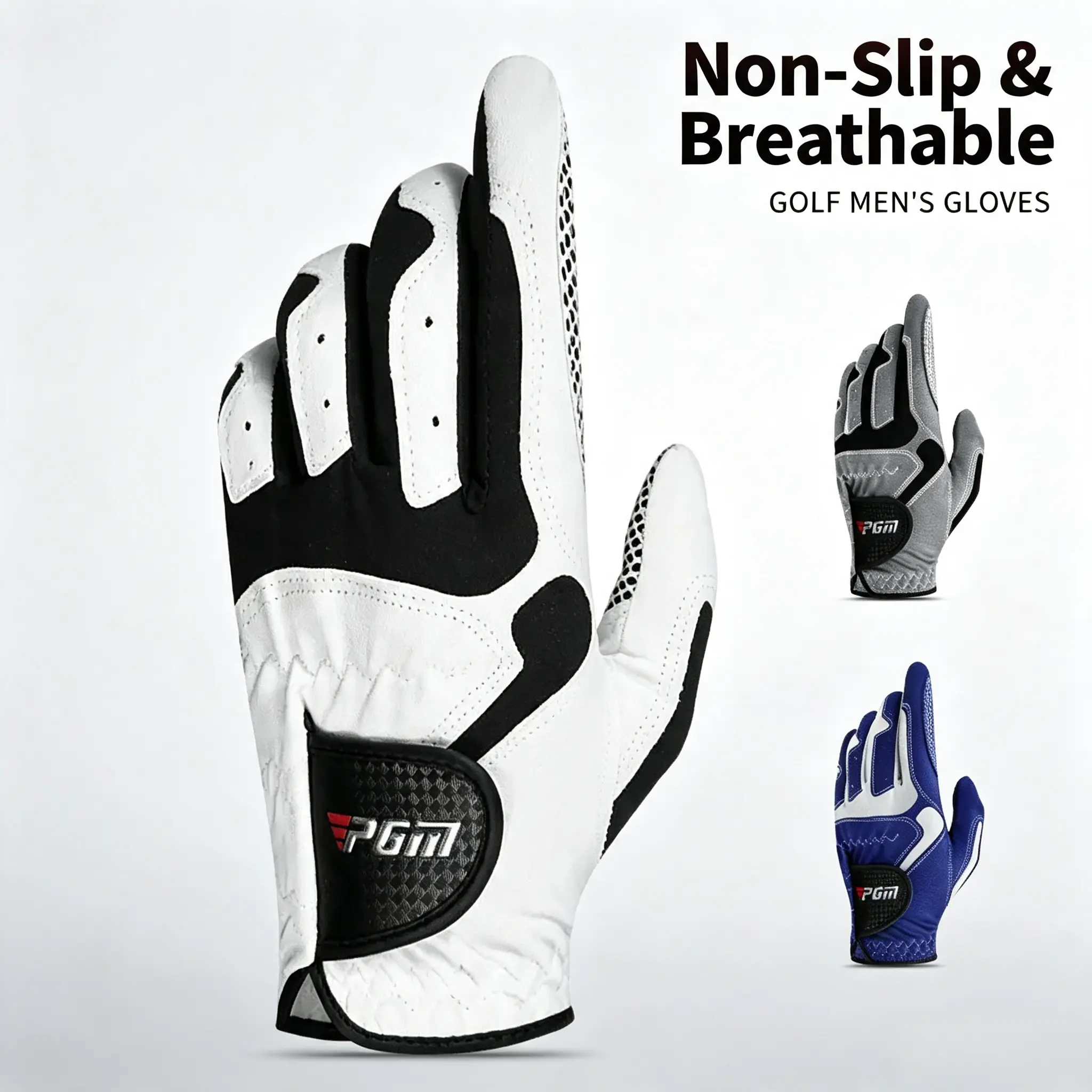 Golf Gloves With Anti-Slip Particles, Wear-Resistant Microfiber Fabric Golf Gloves