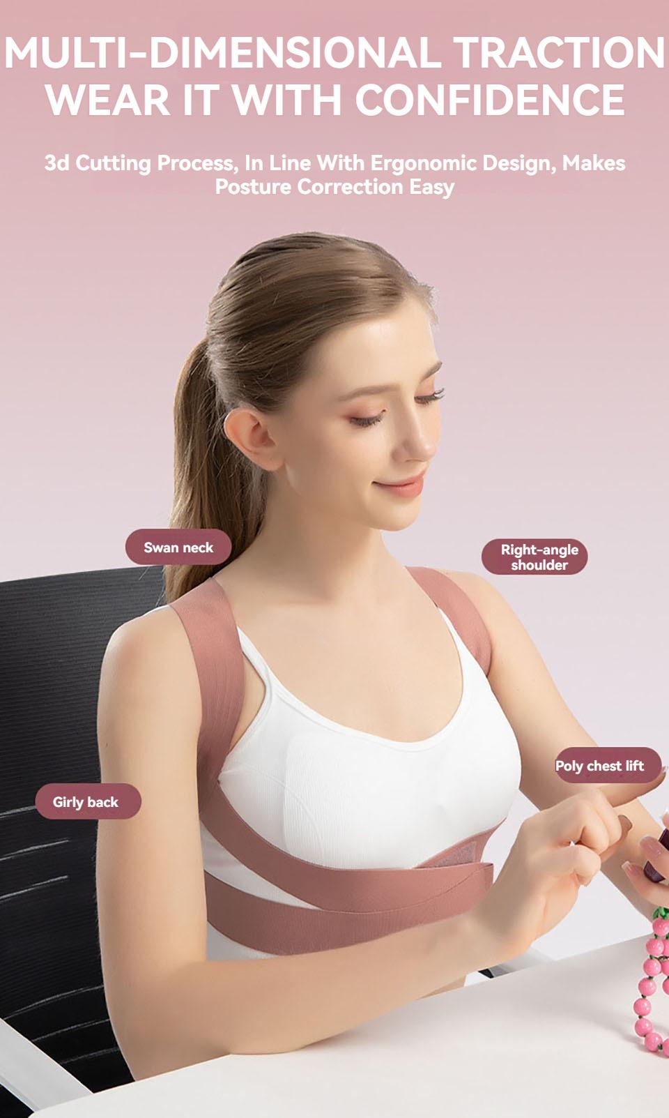 Adult Hunchback Corrector Invisible Back Straightening Stretching Straight Back Open Shoulder Lumbar Correction Belt