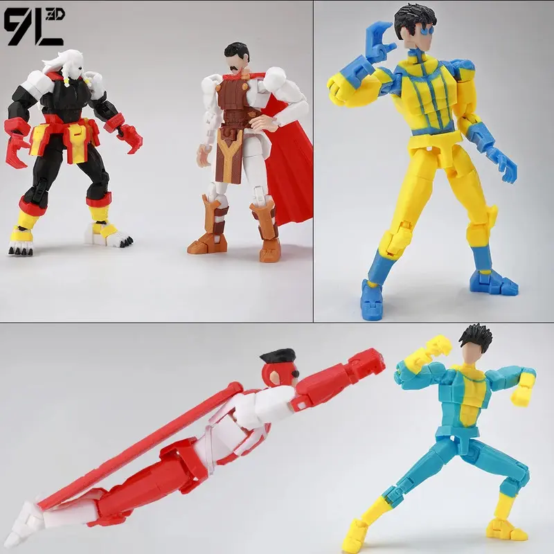 9L3D Printed Dummy13 T13 Mark Grayson Plastic Posable Action Figure, Anime Collectible Model Toy, Ideal Gift for Kids and Anime Fans, Posable Action Figures