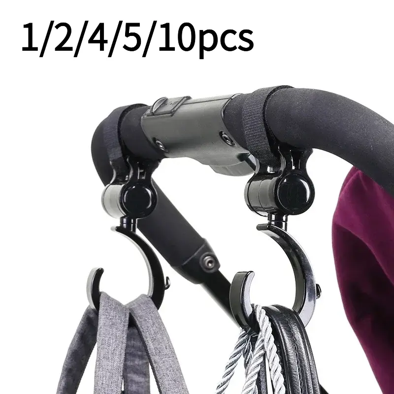 Stroller Hooks 1-10pcs Multifunctional Baby Clip Plastic Car Carriage Pushchair Hanger Hanging Kids Organizer Clasp Loop