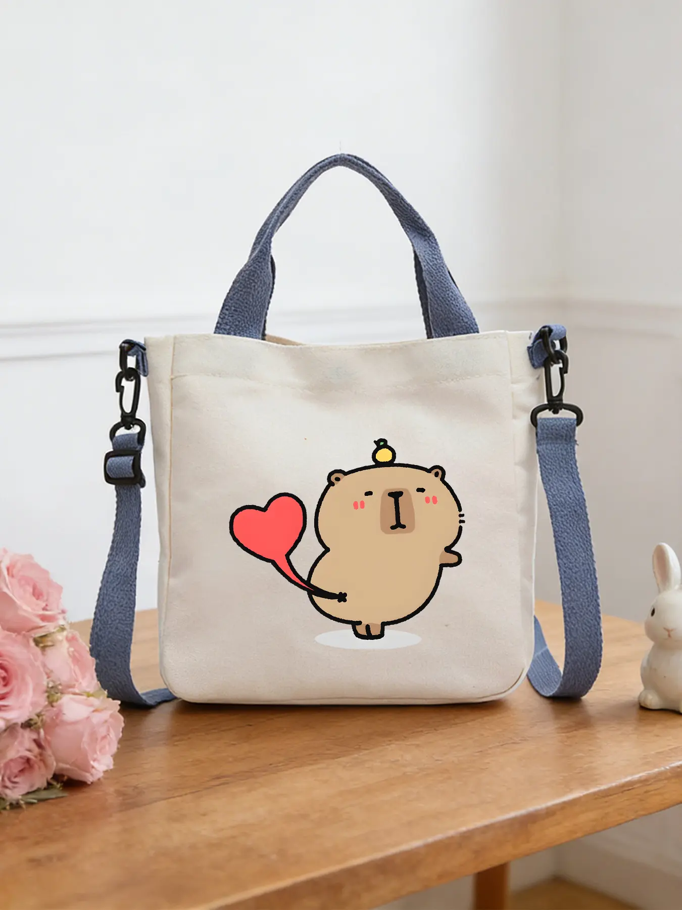 Capybara Pattern Crossbody Bags, Shoulder Bags, Handheld Shopping Bags, Cosmetic Bags and Tote Bags, Ideal for Daily Shopping and Commuting, Trendy Fashion Items and Perfect Gifts.