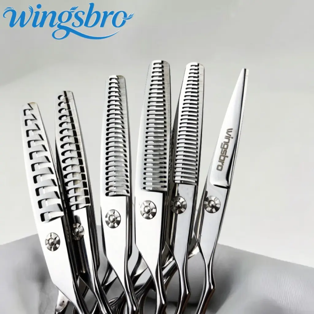 Wingsbro 6.5 Inches Professional barber Salon Thinning Scissors, Hairdressing Scissors, Home Use Hair Cutting Scissors, Hairstyle Tools and Accessories