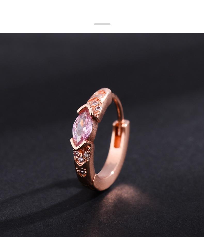 Silver Hoop Earrings for Women, Marquise Cut CZ Diamond Huggie Earrings, Elegant Small Hoop Ear Jewelry, Minimalist Fashion Earrings, Daily Party Gift