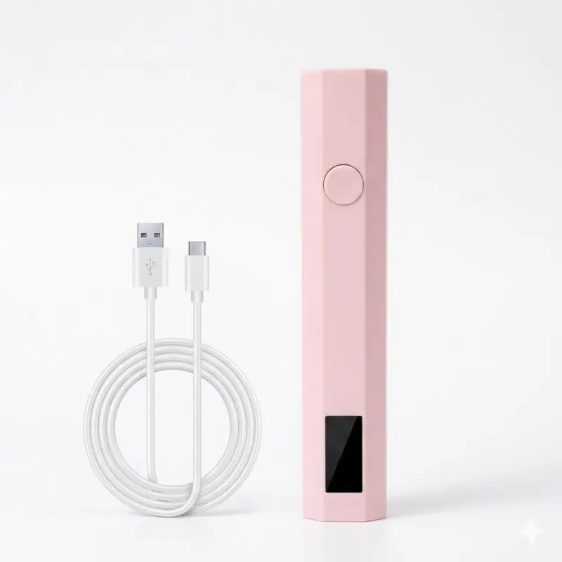 Rechargeable Compact UV LED Gel Nail Lamp - Portable Chic Nail Art Drying Tool with Digital Timer Display, USB-C Cable Included (No Wall Charger) for Home Salon Manicure, Ideal Gift#DealsForYouDays, Nails Supplies