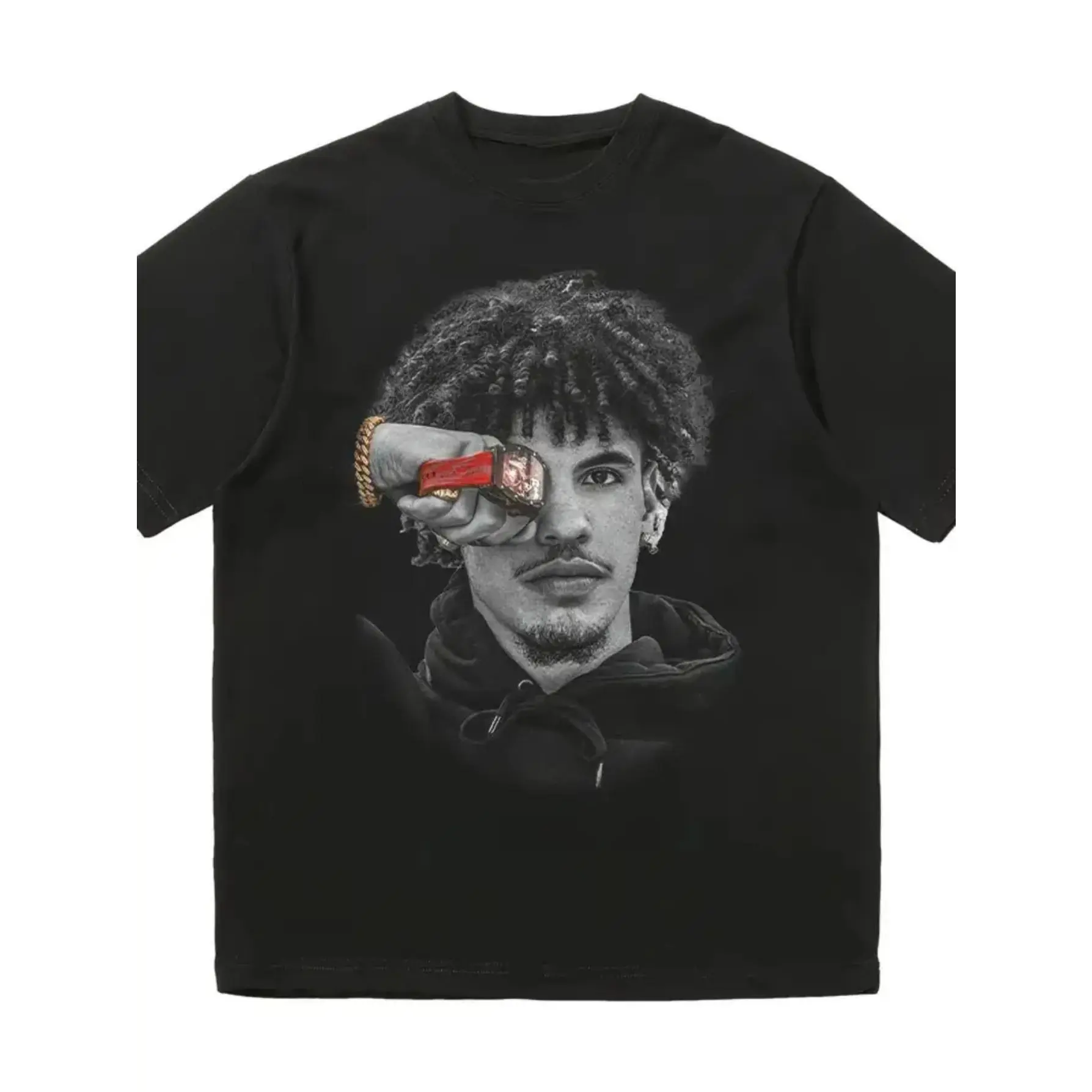 LAMELO Portrait Print Men'S And Women'S Same Couple T-Shirt