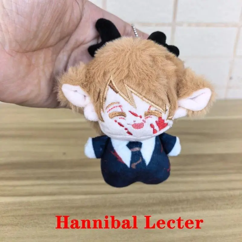 Latest 12cm Stuffed Anime TV Series‌ Character Lecter Hannibal and Graham Will Cartoon Plush Toys Keychain Cosplay ‌Plushie Doll