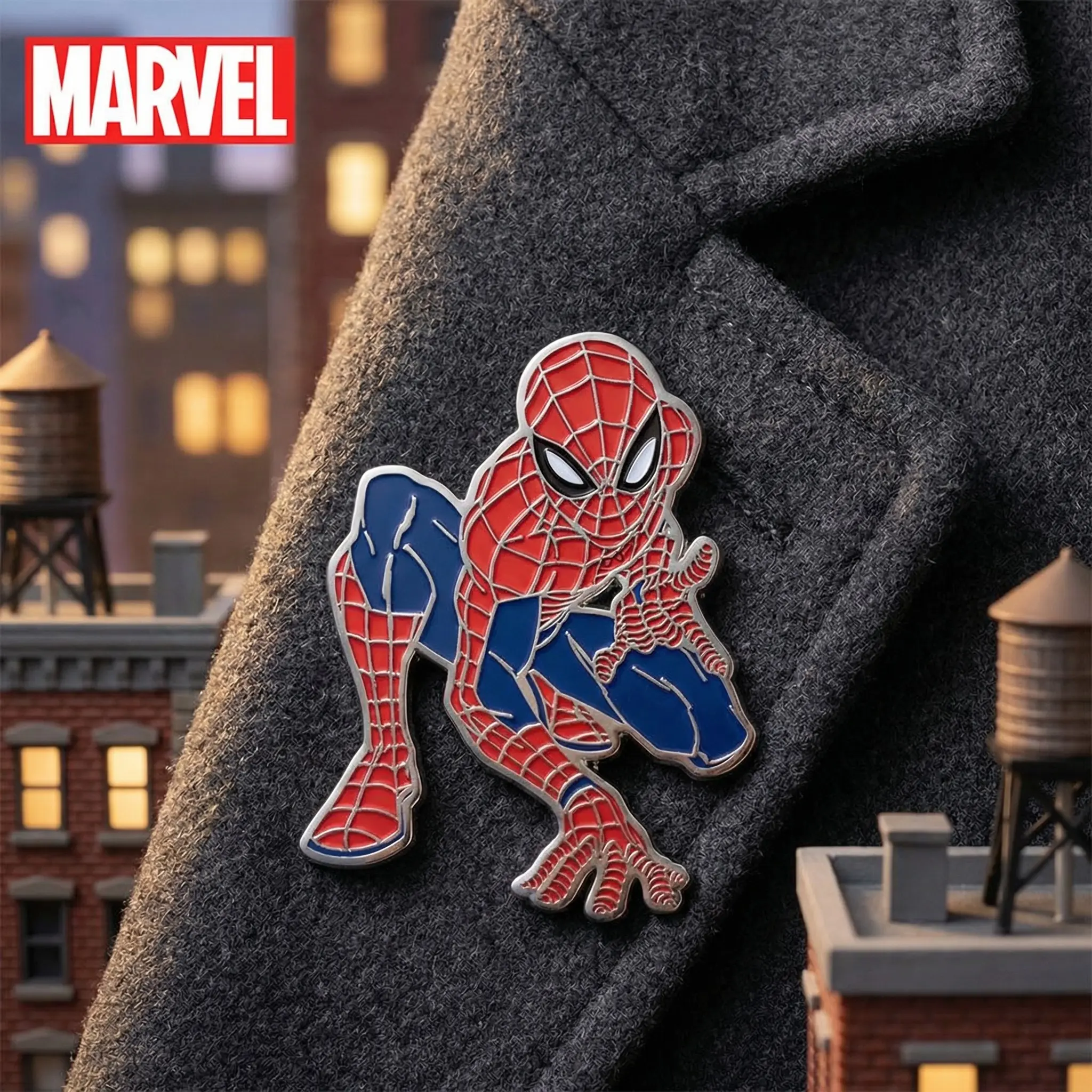 1PC Marvel Officially Licensed Spider-Man Enamel Pin Brooch for Backpack Jacket Hat Collectible Fan Gift