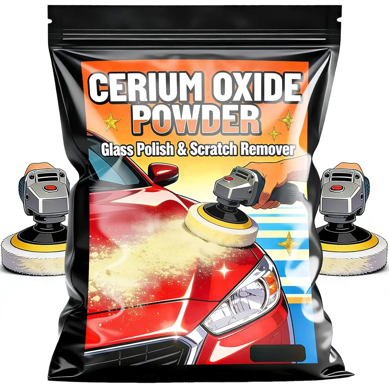 4 Oz Cerium Oxide Glass Polish & Scratch Remover - High  Glass Polishing Compound for Auto Windshield, Mirror & Window Polish, Professional Grade Cerium Oxide  (4 oz)