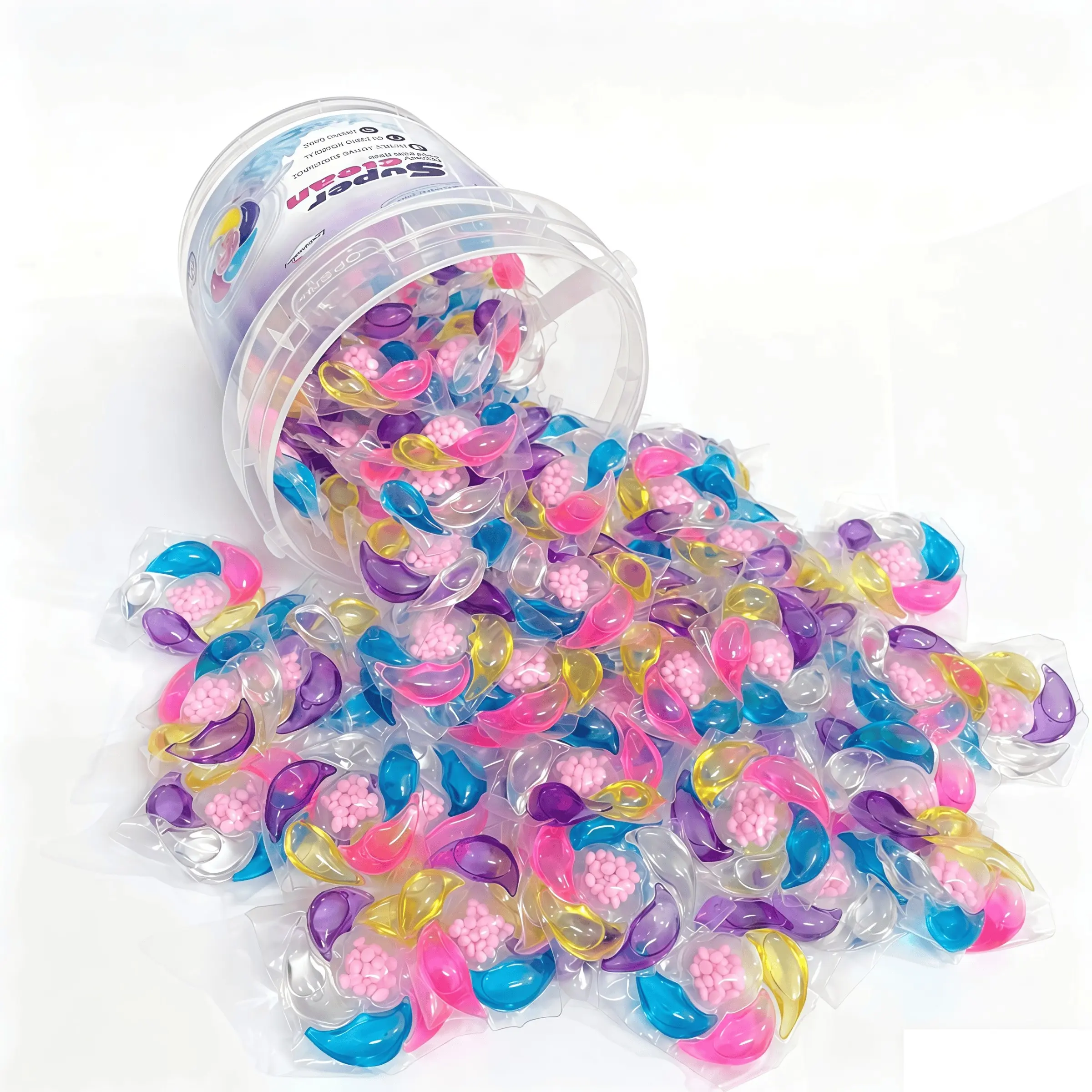 6-In-1 Laundry Detergent Pods, Scented Detergent, Enhanced Version, 650g Bucket, Deep Clean, Long-Lasting Scent, Odor Elimination, Softening, Family Size