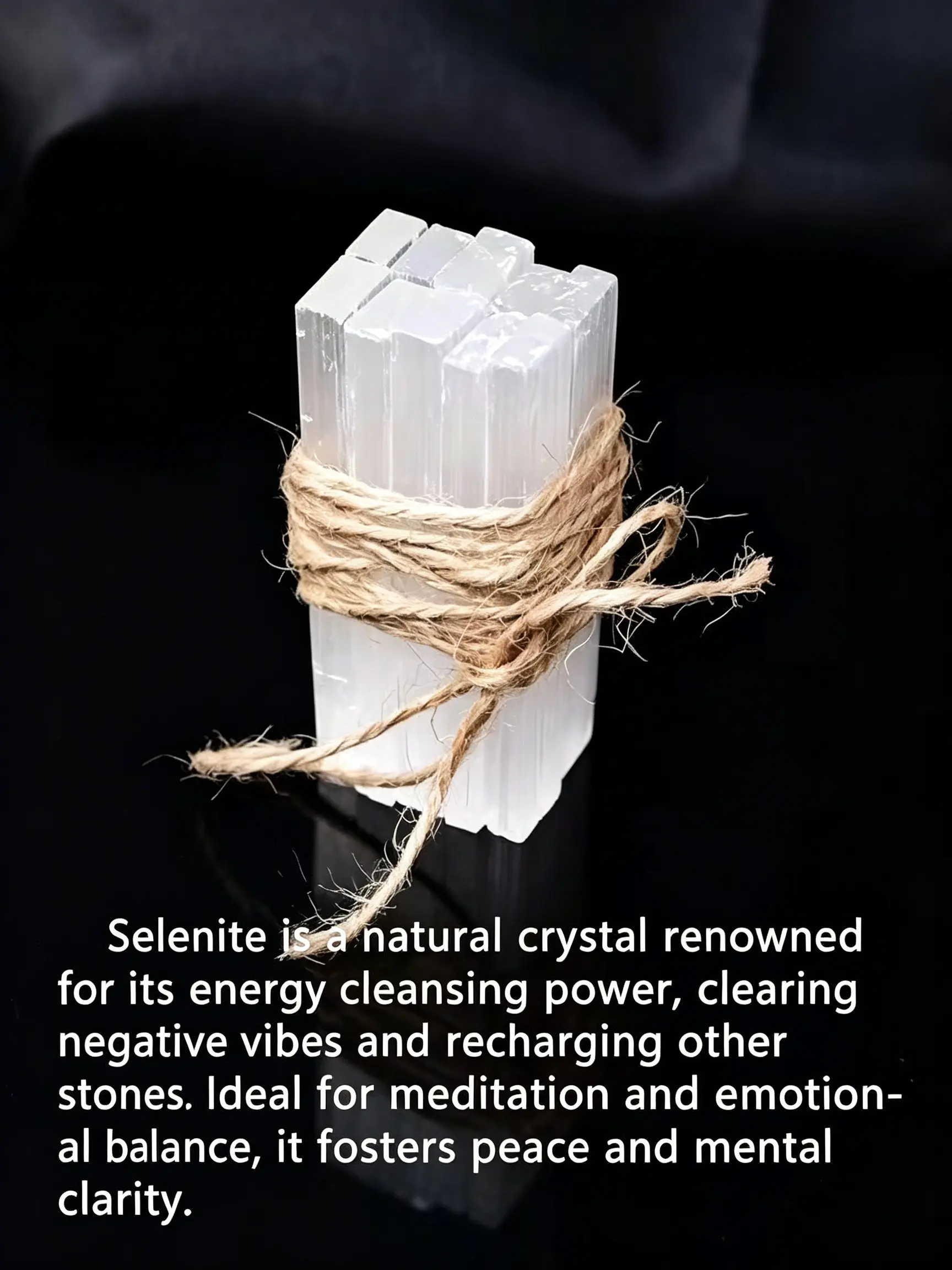 Natural Selenite Crystal Sticks, Selenite Quartz Wands, Gypsum Long Strip Ornament, Square Column-Shaped Decorative Ornament