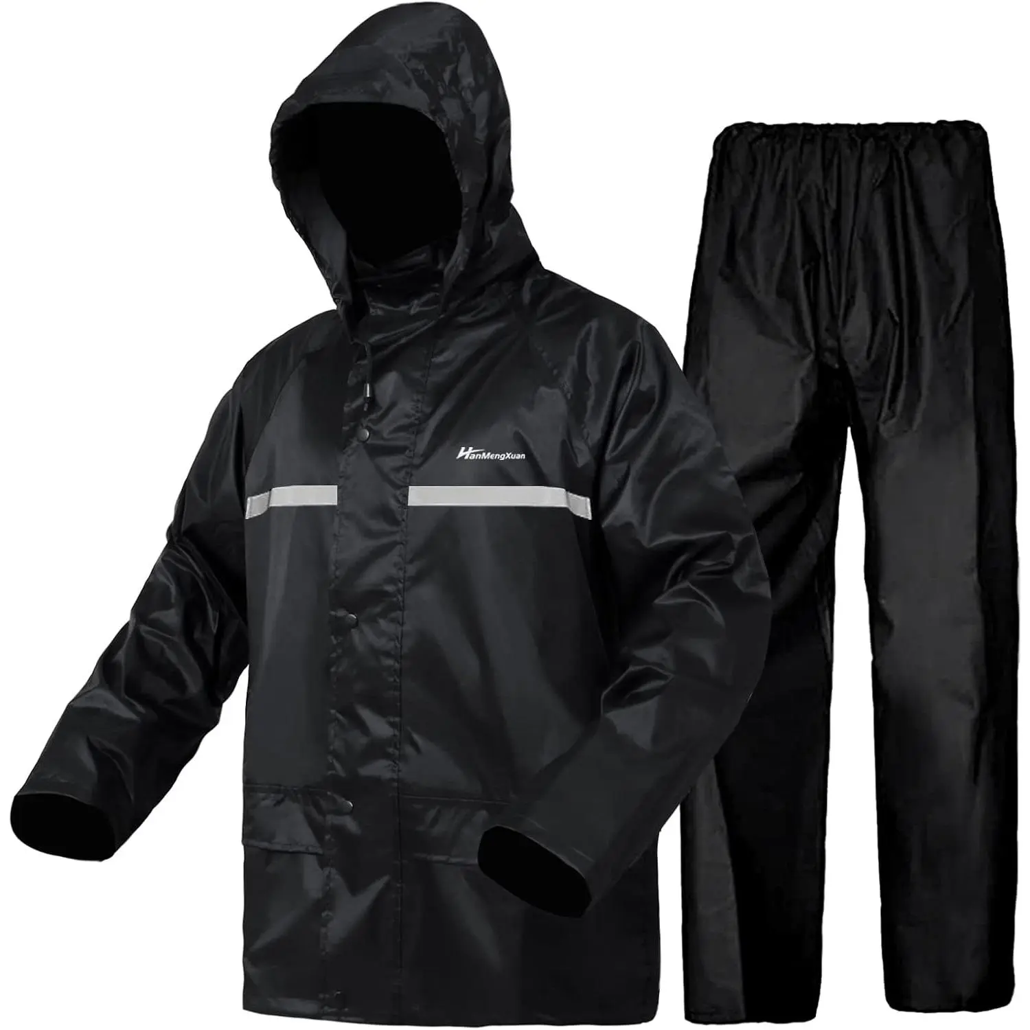 Rain Suit, Rain Gear for Men Waterproof Work Lightweight Rainwear Rain Coat (Jacket & Pants)