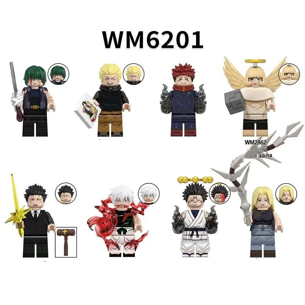Anime Series Wm6201 Building Figure Toy, Assemble Figurine Blocks, Fun Educational Playset, Perfect for Kids & Collectors