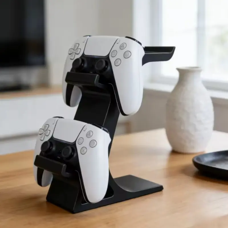 3D Printed Game Controller Earphone Stand, Universal Fit Vertical Stand, Compatible with Ps4/ps5/xbox, Ideal for Back-To-School Season