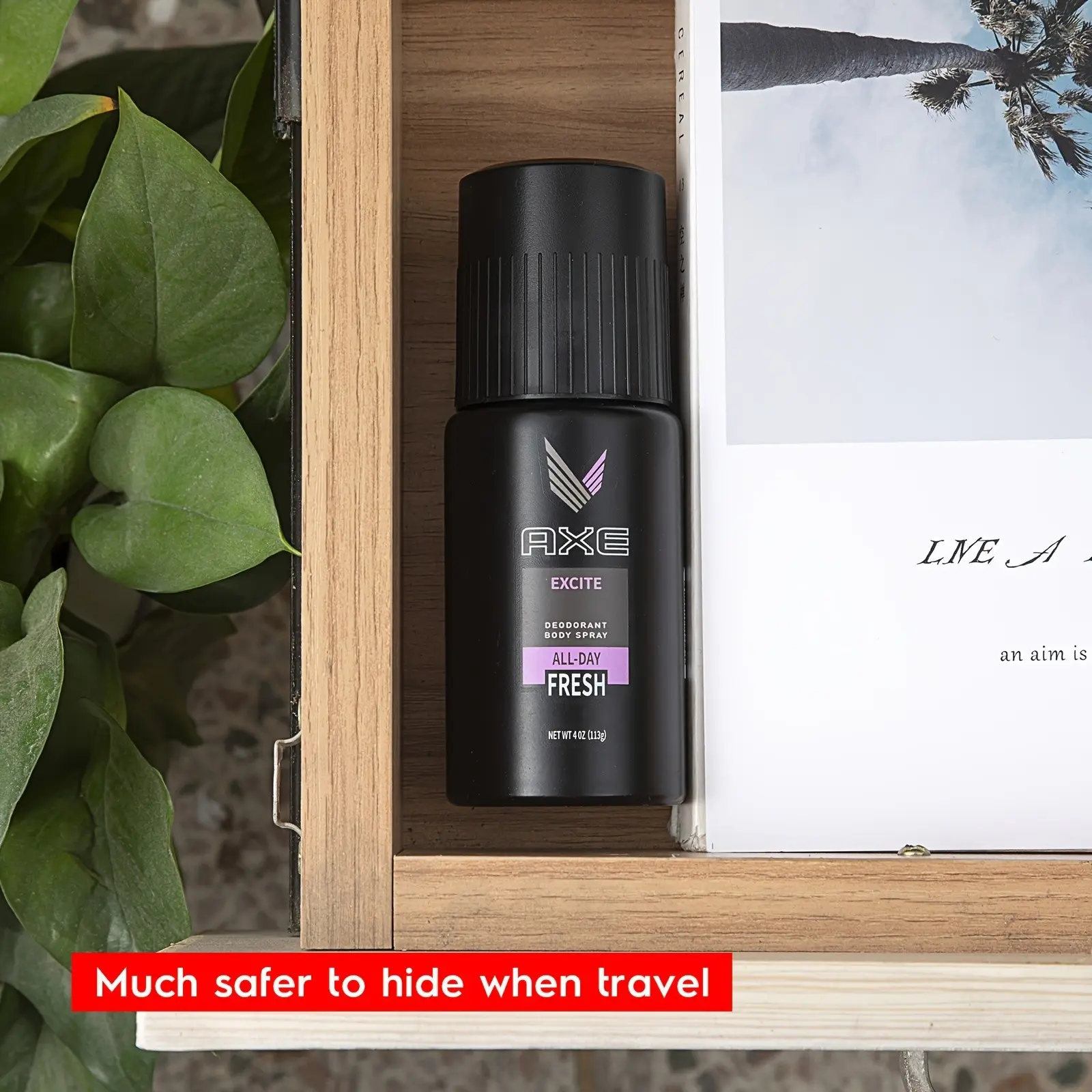 Axe Stash Can Diversion Safe with Smell Proof Food Grade Bag, Secure Storage Solution for Valuable Items, Ideal for Home & Travel Use, Hidden Safebox