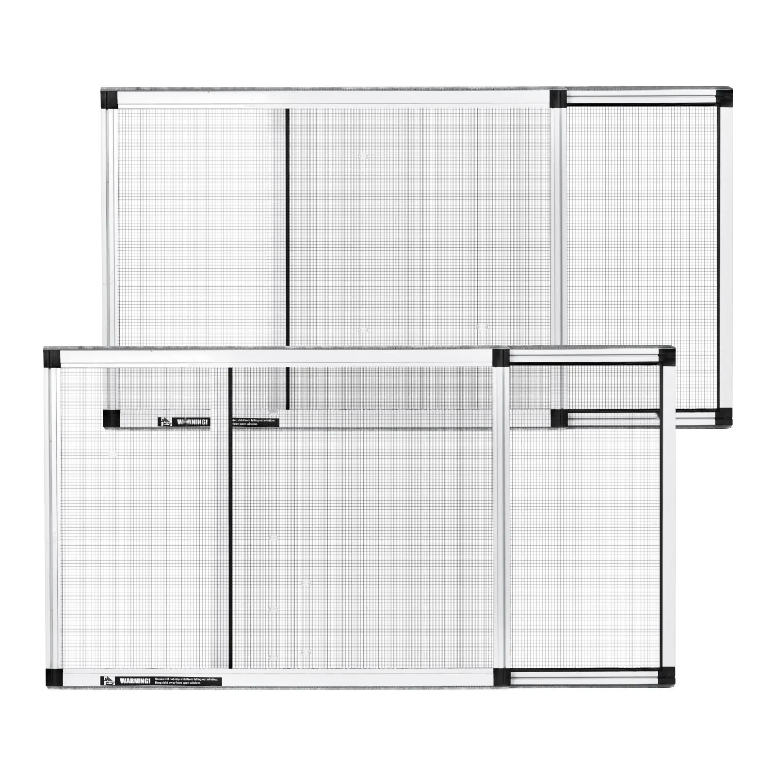 Adjustable Window Screen Expandable Window Screens 2 Pack Aluminum Frame, Durable Mesh For Insect Protection, Easy Installation, Universal Fit For Most Windows, Removable Reusable Screen, Weather Resistant, DIY Home Improvement