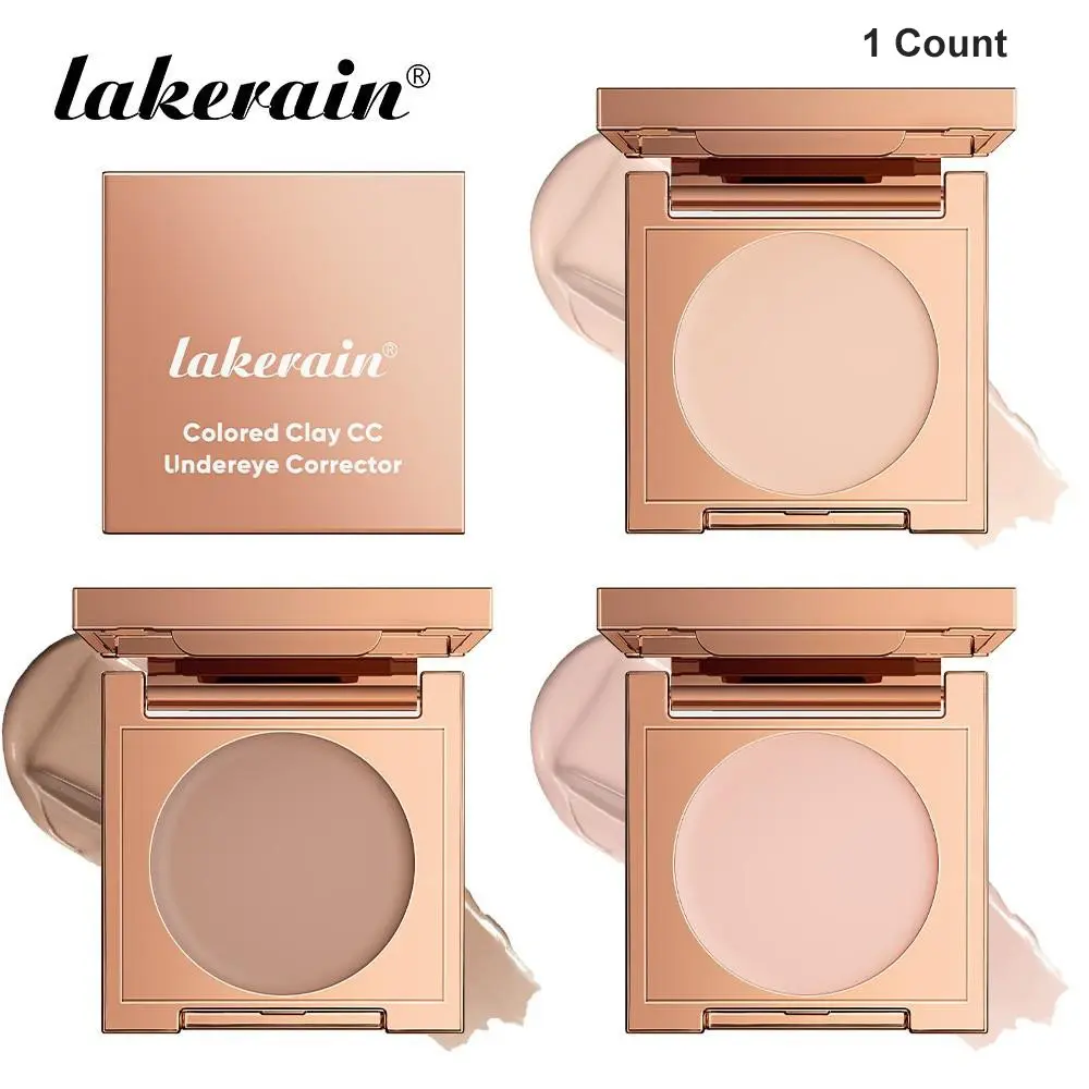 Colored Clay Undereye Corrector Concealer, Concealer Makeup, Neutralizes Dark Circles Dullness, Hydrating, Waterproof & Sweat-Proof, Won't Settle Into Fine Lines, 3 Shades Match Various Skin Tones, Ideal For Daily Wear