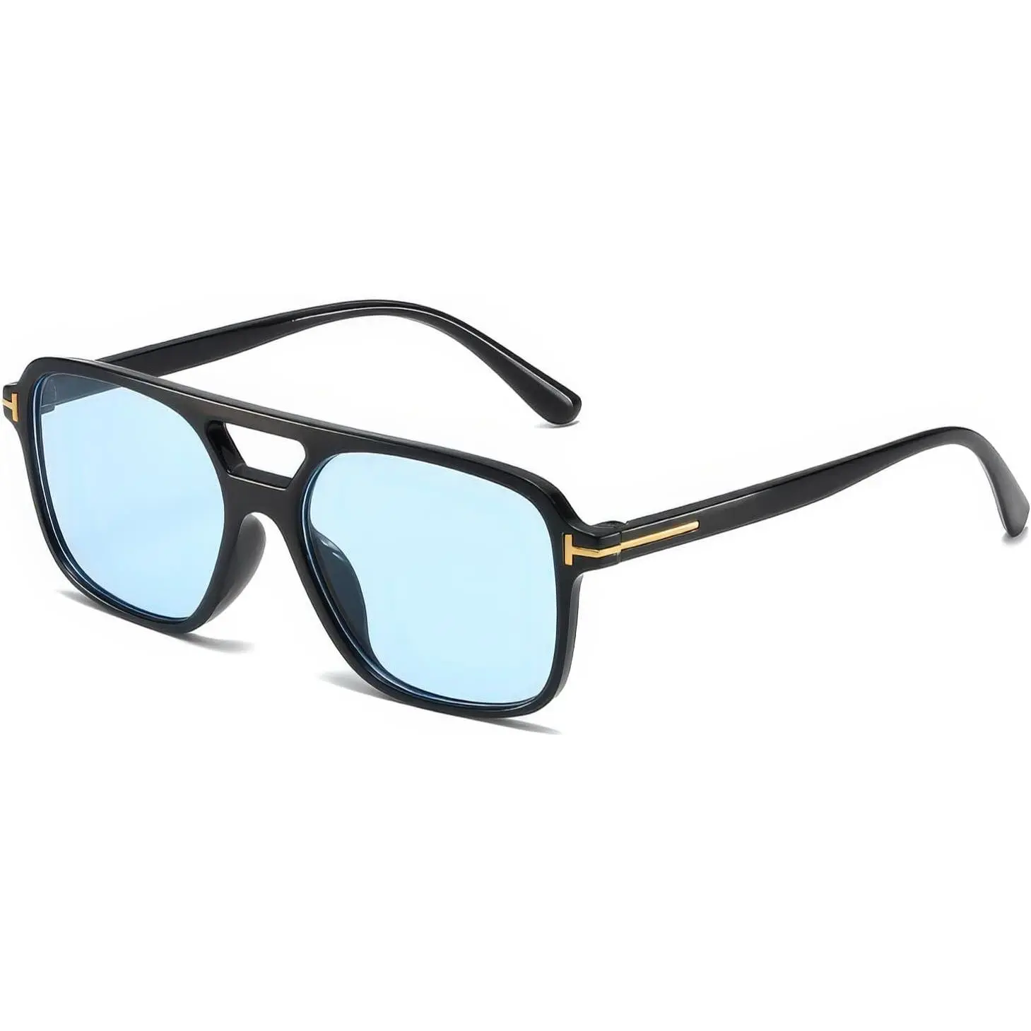 Classic Aviator Sunglasses for Women Men Retro Rectangle Trendy Square Shades Sun Glasses SG3885