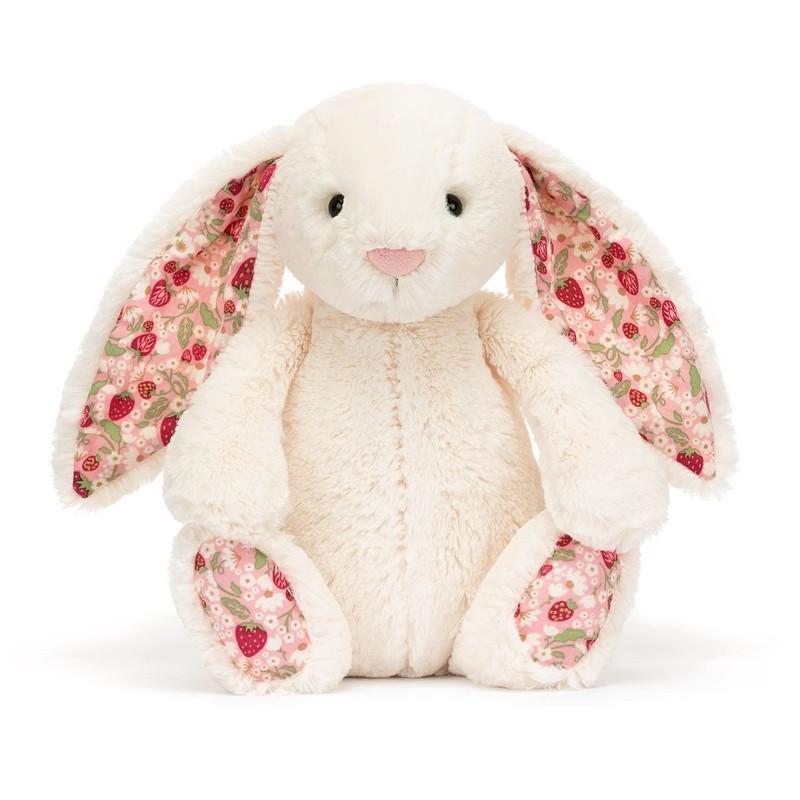 Bonnie Rabbit Plush Toy with Floral Ears Kawaii Stuffed Doll Soft Sofa Cushion Kids Birthday Gift Room Decor
