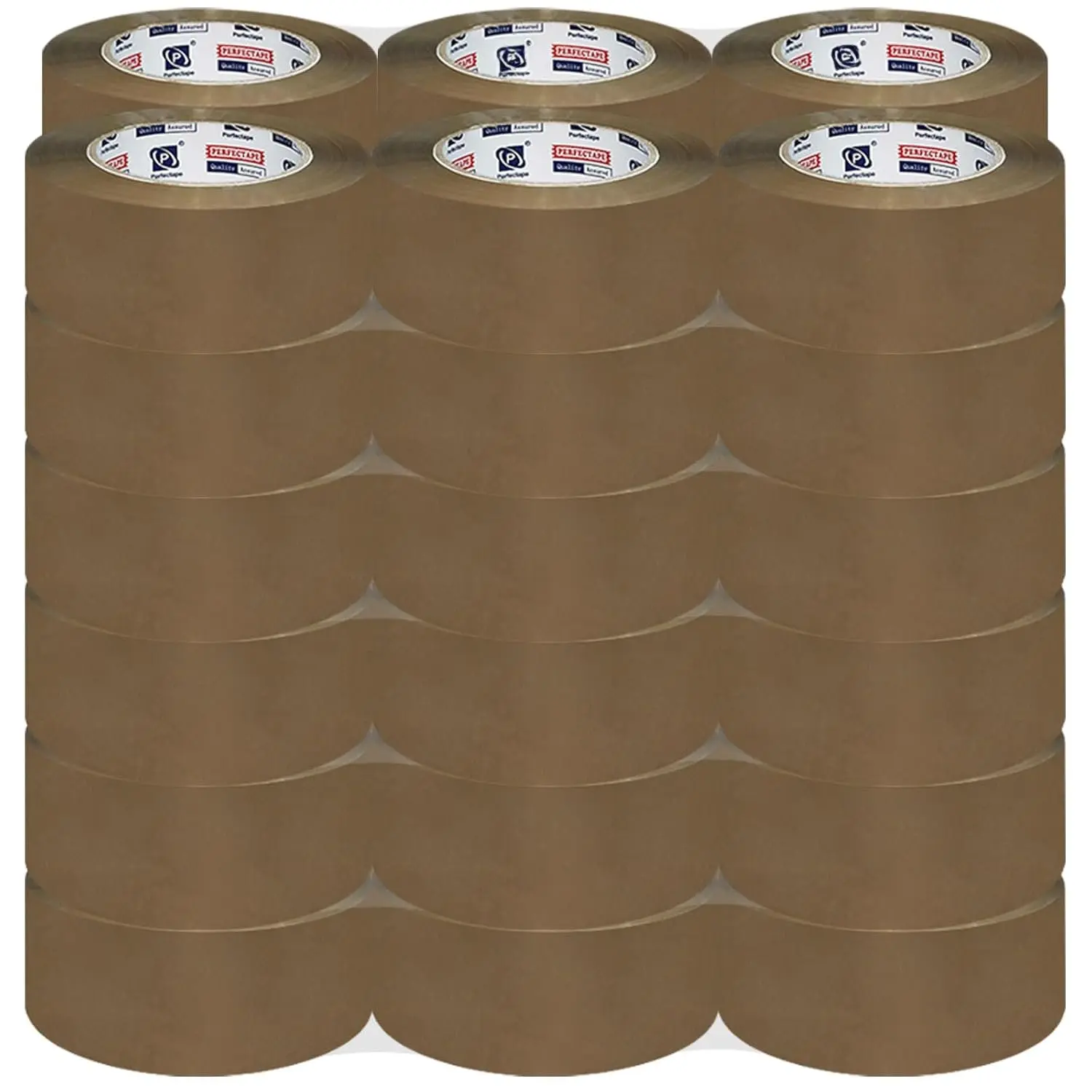 ERFECTAE Heavy Duty acking Tae 36 Rolls,  2160Y, Brown, 2.7 mil, 1.88 inch x 60 Yards, Ultra , Refill for ackaging and Shiing